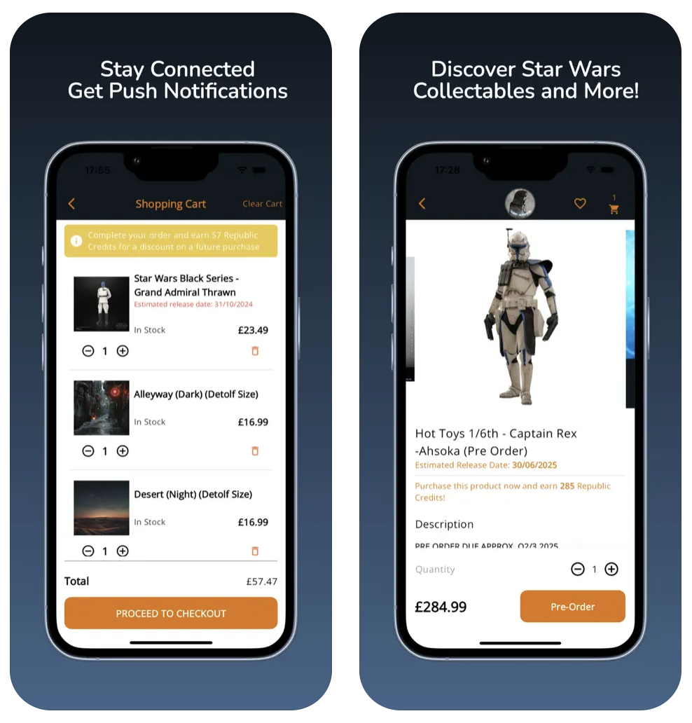 Jedi Archives Mobile App by WooSignal