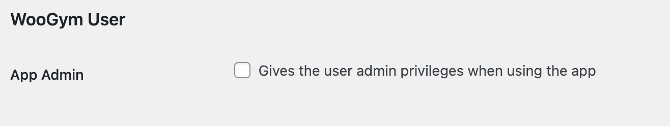 WooGym Admin Access